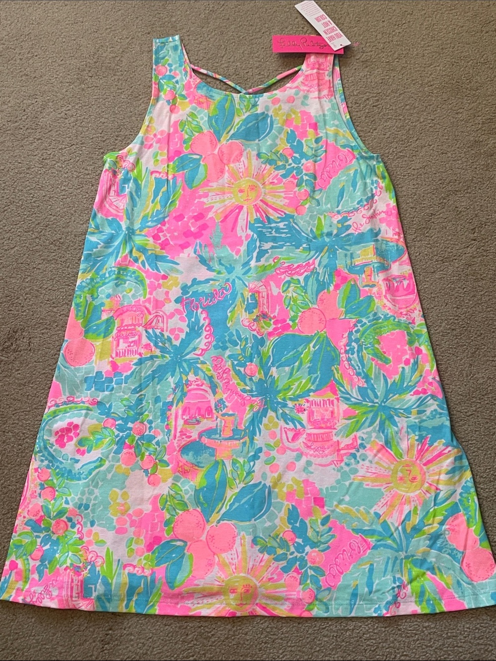 Lilly Pulitzer Florida Sleeveless Sunshine State Dress